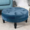 Round Large Coffee Table Low Tea Stand Side Stool Chair Padded Pouf Footstool UK