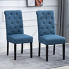 2/4/6x Fabric Button Tufted Dining Chairs Upholstered Kitchen Dining Room Grey