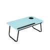 Folding Laptop Bed Tray Table Portable Lap Desk Notebook Breakfast w/ Cup Slot