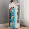 Rotating Bookshelf Kids Bookcase Toys Storage Floor Standing Castle Display Rack