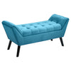 Velvet Chesterfield Ottoman Footstool Bed End Bench Chaise Lounge Window Seat