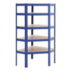 Garage Racking 5 Tier Shelving Units Boltless Heavy Duty Corner Shelf Adjustable