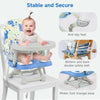 3 in 1 Baby Highchair Height Adjustable High Feeding Booster Seat Toddler Chair