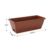 5 x Trough Plant Pot Long Plastic Planter Outdoor Garden Window Herb Flower Box