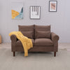 Panana Linen Fabric 2 & 3 Seater Sofa Couch with Wood Legs 3 Colours