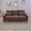 Panana Linen Fabric 2 & 3 Seater Sofa Couch with Wood Legs 3 Colours