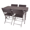 Folding Camping 2/4/6Seater Outdoor Garden Patio Portable Table Chairs Furniture