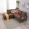 L-Shaped Corner Sofa, Sectional Couch with Built-in USB Port Chaise