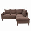 L-Shaped Corner Sofa, Sectional Couch with Built-in USB Port Chaise