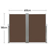 Retractable Side Awning Garden Patio Privacy Divider Wall Screen Sunshade Blind