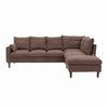 L-Shaped Corner Sofa, Sectional Couch with Built-in USB Port Chaise