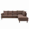 L-Shaped Corner Sofa, Sectional Couch with Built-in USB Port Chaise