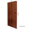 2M Folding Door Single Panel PVC Plastic Sliding Door Indoor Closet Room Divider