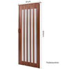 2M Folding Door Single Panel PVC Plastic Sliding Door Indoor Closet Room Divider