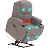 Flamaker Riser & Recliner Armchair 8Point Electric Heated Massage Sofa Arm Chair
