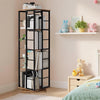 4-Tier Rotating Bookshelf, Bookshelf Tower, Freestanding Book Storage Rack