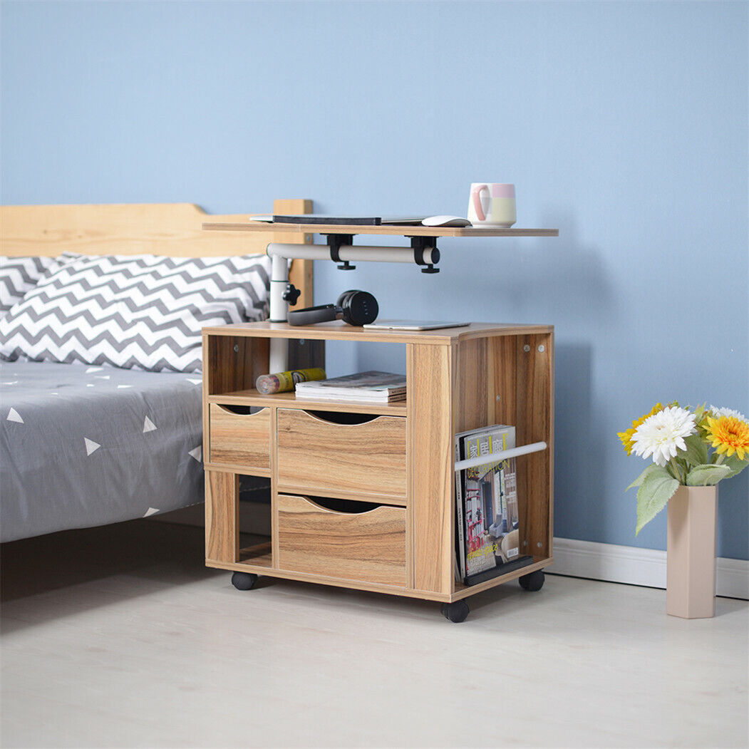 Luxuary Bedside Tables Nightstands Drawers Storage Room Kids Book Shelf Table