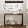 2 Tier Narrow Console Table, Behind Sofa Table for Living Room Hallway Office
