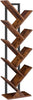Bookcase Tree Bookshelf Tall Floor Standing Book Shelf 34 x 20 x 116 cm