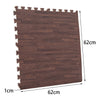 8/16/24pcs EVA Foam Floor Wood Effect Interlocking Gym Play Soft Tiles Mats UK