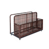 43.3" Outdoor Storage Box Rattan Garden Cushion Organizer Patio Deck Cabinet