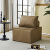 Free Combination Leather Sofa Cube with Detachable Backrest Sectional Floor Sofa