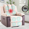 Electric Recliner Massage Heated Vibration Sofa Armchair Reclining Lounge Chair