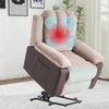 Electric Powered Lift Recliner Sofa Chair Massage Heated Armchairs for Elderly