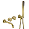 Brass Bathroom Bathtub Mixer Taps Bath Filler Spout Handheld Shower Faucet Set