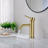 Brass Round laundry Bathroom Sink Faucet Basin Mixer Taps Single Lever Tap