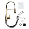 Stainless Steel Taps Kitchen Sink Mixer Swivel Spout Single Lever Mono Faucet