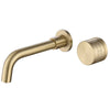 Brass Bathroom Wall Mounted Swivel Spout Sink Faucet Concealed Basin Mixer Taps