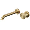 Brass Bathroom Wall Mounted Sink Faucet Concealed Lavatory Basin Mixer Taps