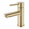 Bathroom Brass Basin Mixer Taps Deck Mounted Sink Facuet Black / Brushed Gold