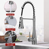 Stainless Steel Taps Kitchen Sink Mixer Swivel Spout Single Lever Mono Faucet