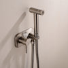 Brass Concealed Mixer Handheld Bidet Diaper Sprayer Toilet Set Seat Attachment