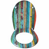 Toilet Seat Universal Soft Close Heavy Duty Bathroom Toilet Lid Cover w/ Fitting