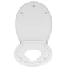 Toilet Seat Universal Soft Close Heavy Duty Bathroom Toilet Lid Cover w/ Fitting