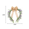 Artificial Topiary Wreath Lavender Fake Flower Leaf Door Hanging Garland Decor