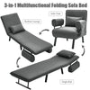 3in1 Convertible Sofa Bed Folding Sleeper Space Saving Couch Lounger with Pillow