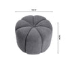 Sofa Ottoman Shoe Bench Velvet Pouf Seat Footrest Foot Stool Round Padded Stools