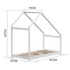 Toddler PineWood Bed Frame Children Kids Junior House Bedframe Bedroom Furniture