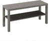 TV Stand Oak 2 Tier Media Console Storage Shelf Modern Living Room Unit