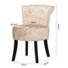 Dressing Table Soft Padded Makeup Chair Velvet Piano Seat Guest Room Bedroom
