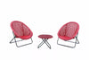 Tobs Bistro Set 2 Rattan Garden Furniture - 2 Chairs & Coffee Table In 3 Colours