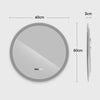 Illuminated Bathroom Mirror LED Light Demister Touch Sensor Time Display
