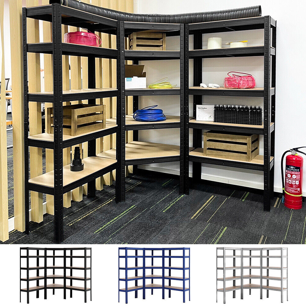 Garage Racking Corner Shelving Unit Boltless Heavy Duty Metal Shelf Shed Storage