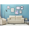 2 /3 Seater Sofa Black or Beige Faux Leather Modern Design Living Room Office