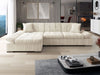 Corner Sofa Bed MALWI CORDUROY with Storage Green Blue Cream Grey Yellow New