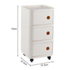 Square Plastic Cabinet Floor Standing Moving Storage Unit Bedroom Bathroom Chest